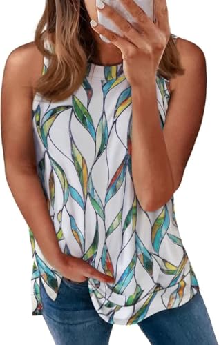 Green White Print