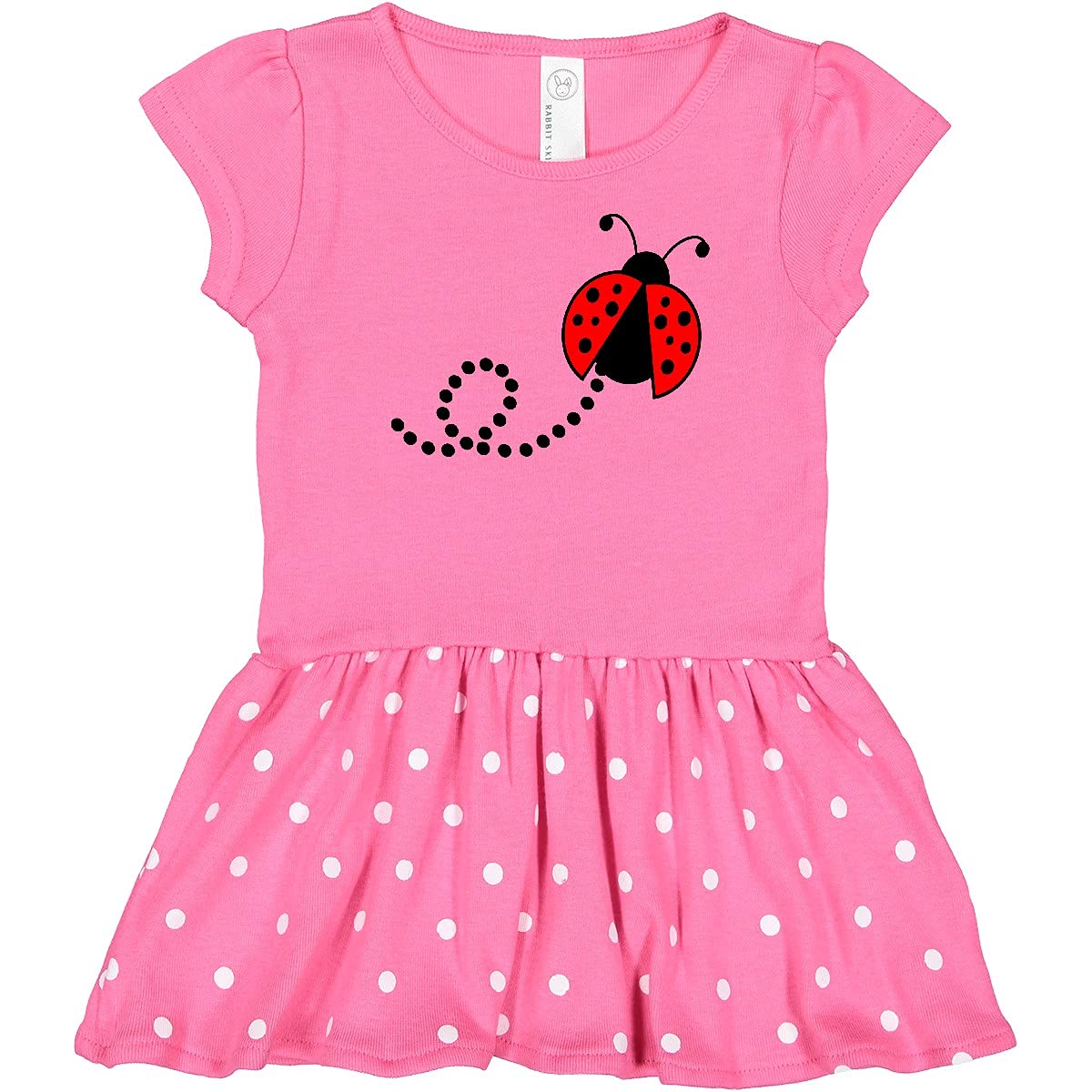 Inktastic Adorable Red Ladybug Baby Dress for Girls - Perfect for Casual Outings, Photo Shoots & Special Occasions