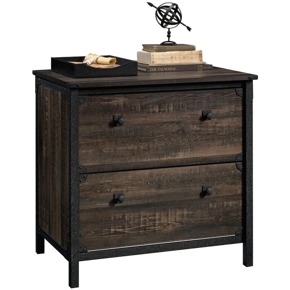 UrbanPro Farmhouse Oak Engineered Wood Lateral File Cabinet - Stylish Home Office & Business Storage Solution for Documents & Folders