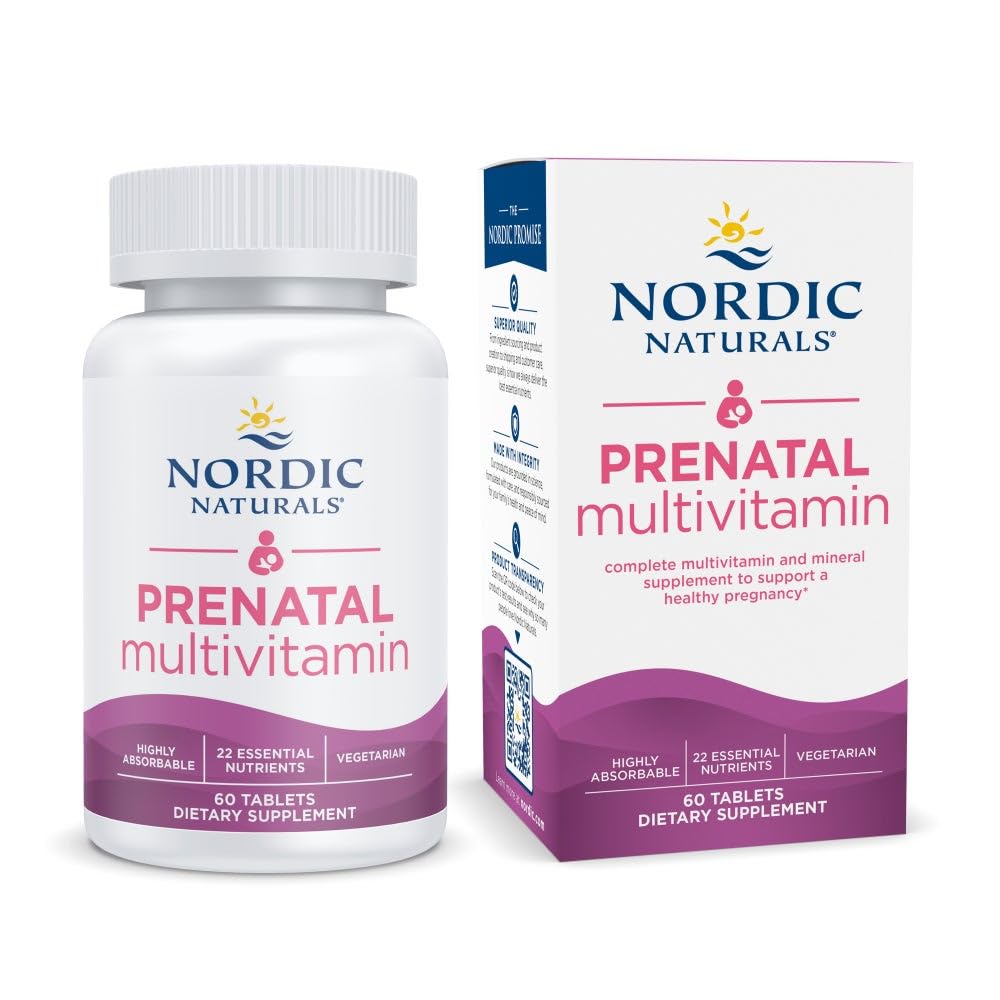 Nordic Naturals Prenatal DHA Multivitamin - 60 Softgels for Pregnant Women | Supports Baby Brain & Eye Development | Expiration 01/2025 | Perfect for Morning Routine & Pregnancy Wellness