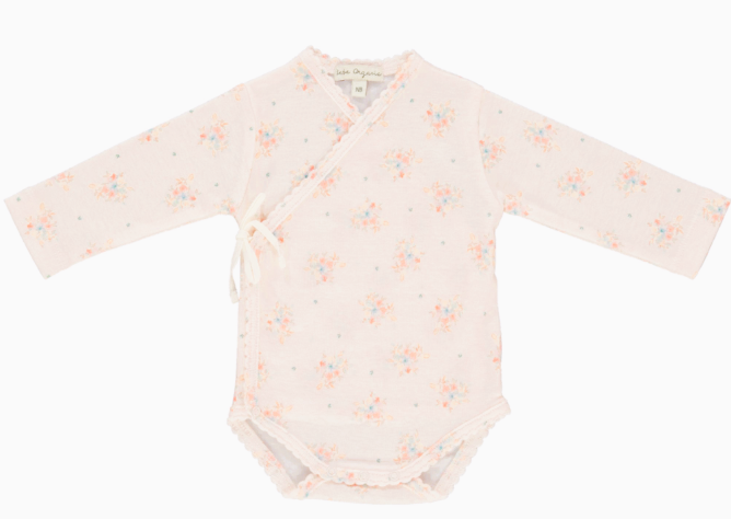 Organic Baby Wrap Onesie - BEBE MARIE Soft Cotton Bodysuit for Newborns (3M-9M) | Perfect for Playtime, Sleep & Everyday Comfort