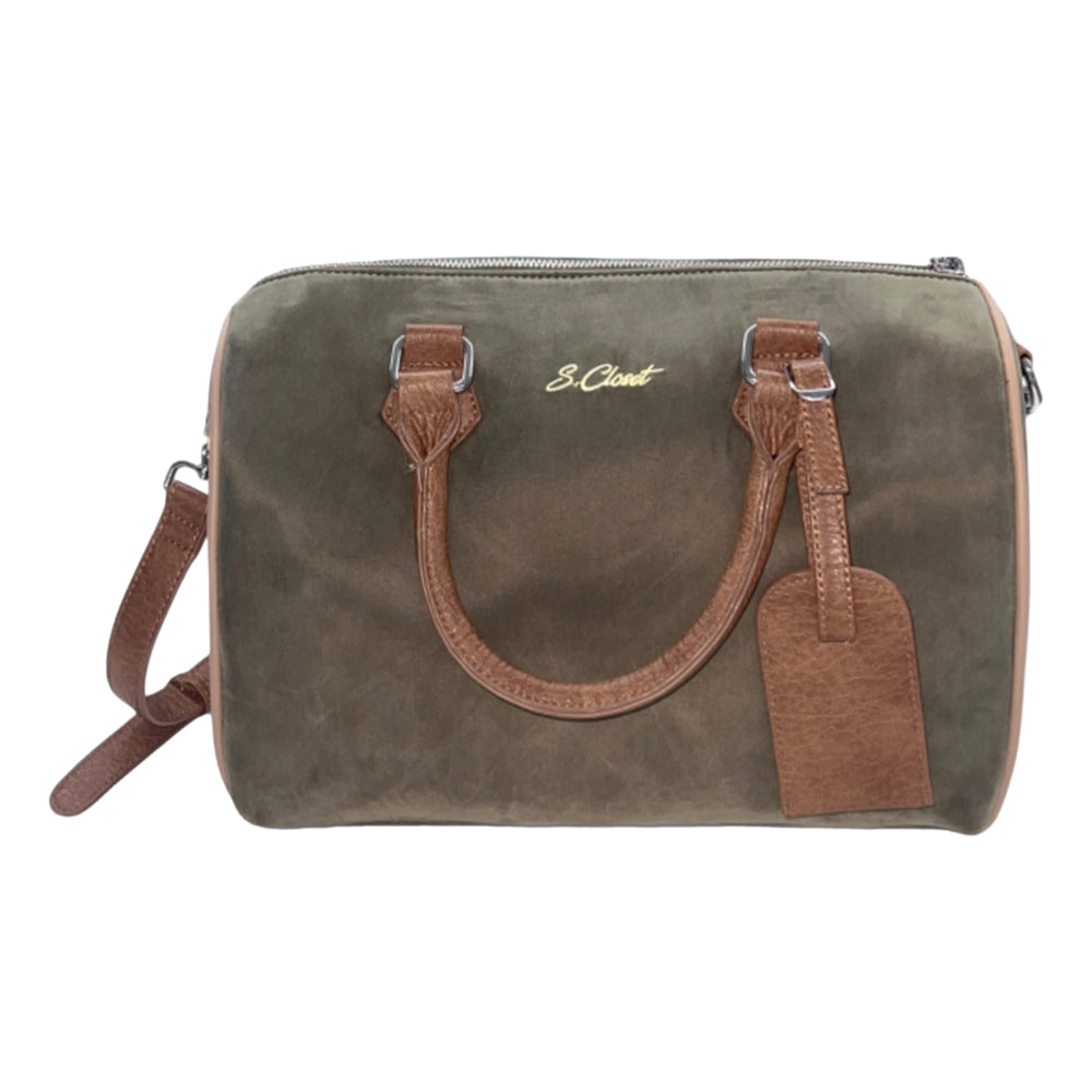 2nd Closet Tiger Flash Satin Bag in Olive - Stylish Crossbody Purse for Women, Perfect for Parties, Dates & Evening Events