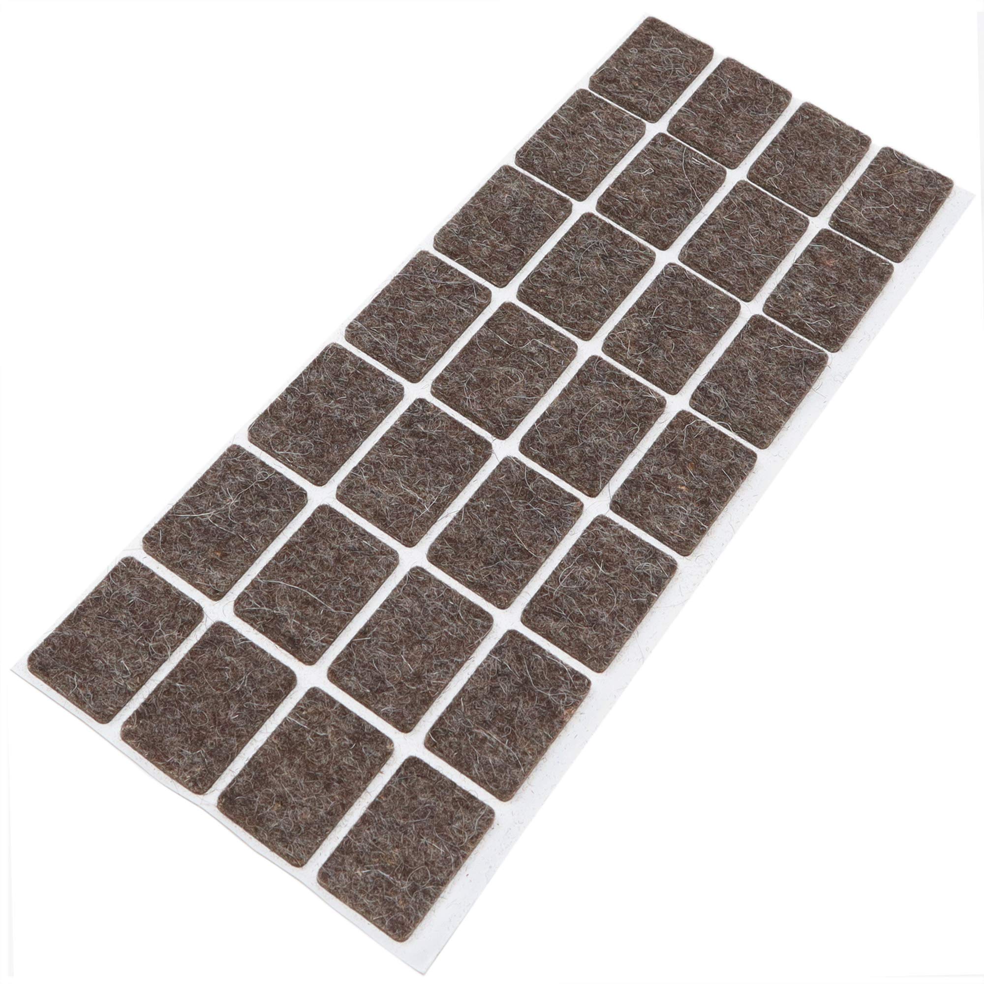 28-Pack Self-Adhesive Wool Felt Pads 0.79
