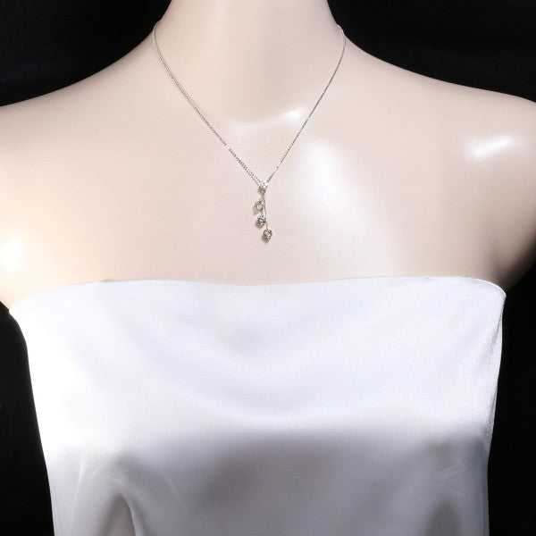 18K White Gold Necklace with Brown Diamond Pendant - Elegant Jewelry for Women, Perfect for Weddings, Anniversaries & Special Occasions