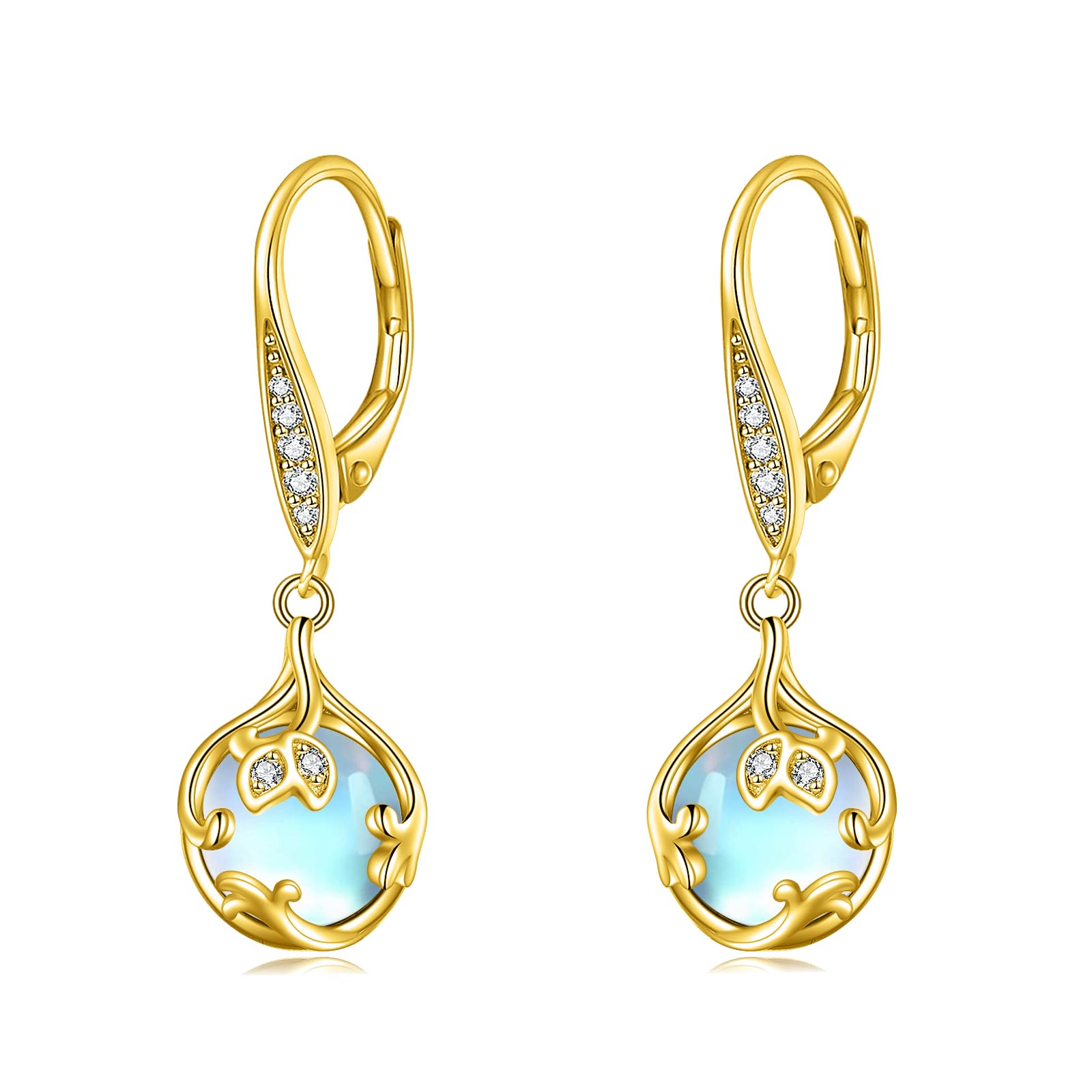 Hypoallergenic Sterling Silver Filigree Leverback Dangle Earrings for Women | Elegant Drop Earrings for Parties, Weddings & Everyday Wear