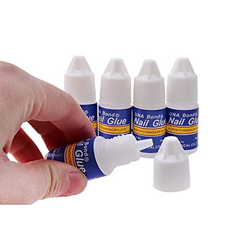 Professional 3-Piece Nail Glue Kit for Artificial Nails - Waterproof Nail Adhesive for Acrylic Nails, Nail Art & Extensions (White) | Perfect for Salon, Home Manicures & DIY Nail Designs