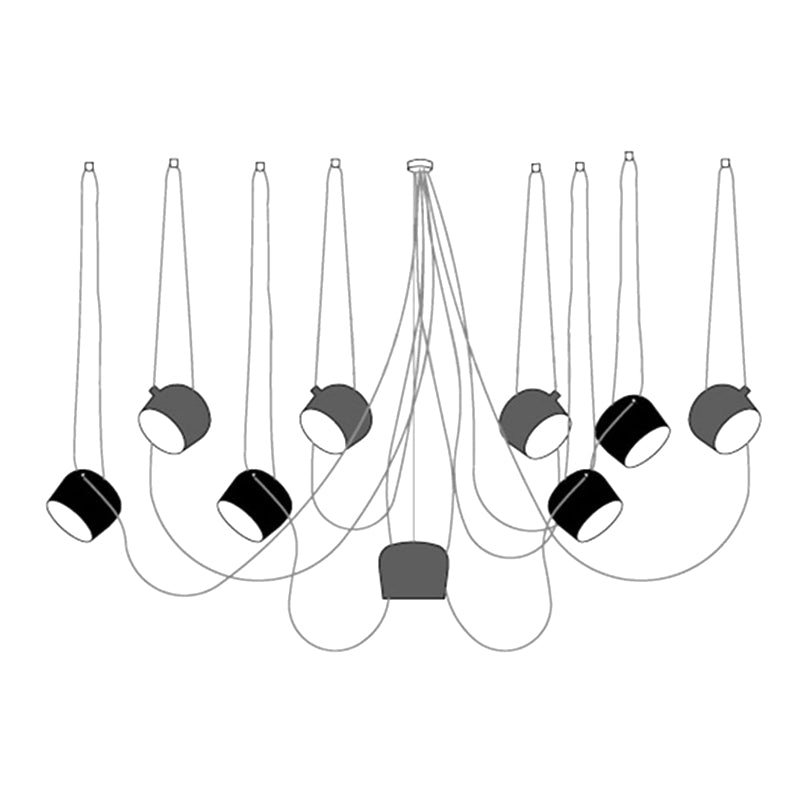 Modern Minimalist Aim Pendant Lamp - Adjustable Hanging Light Fixture for Kitchen Island, Dining Room, Bedroom & Living Room Decor