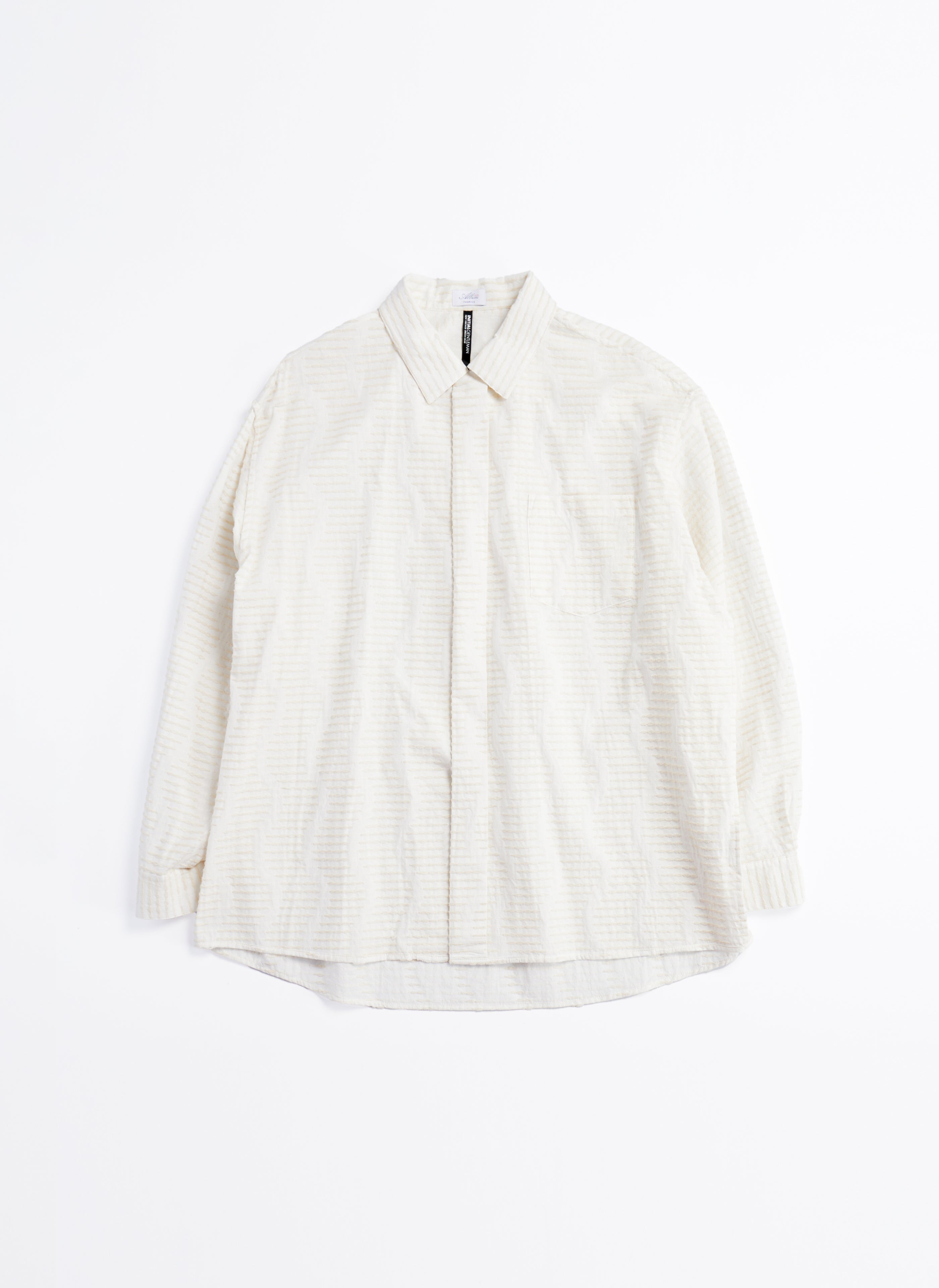 Premium Albini Cotton Jacquard Long Sleeve Open Collar Shirt for Men - Breathable Business Casual & Office Wear - Perfect for Work, Dates & Formal Events
