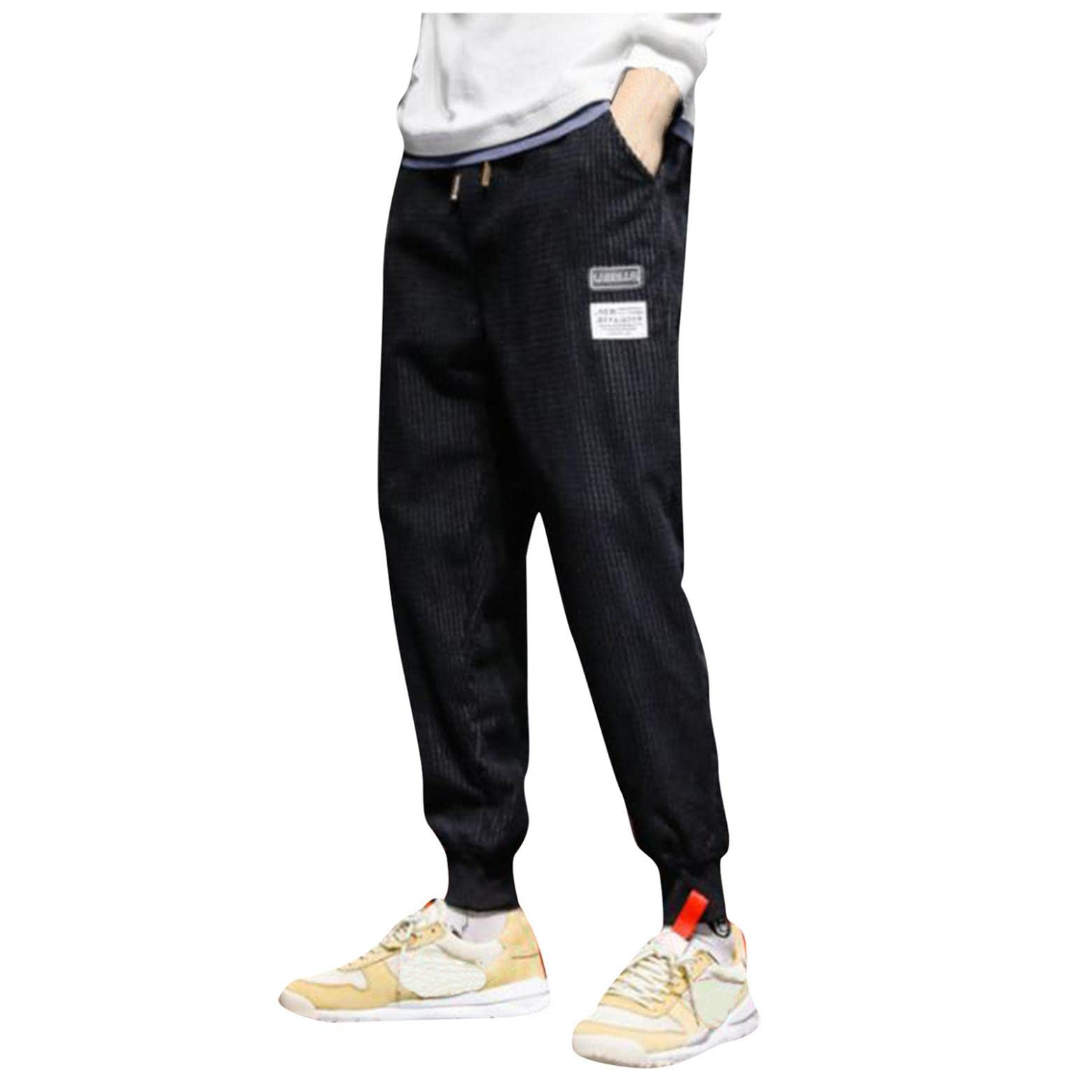 Changeshopping Men's Slim Fit Casual Harlan Pants - Lightweight Spring & Fall Trousers with Ankle Length | Perfect for Office, Travel & Everyday Wear