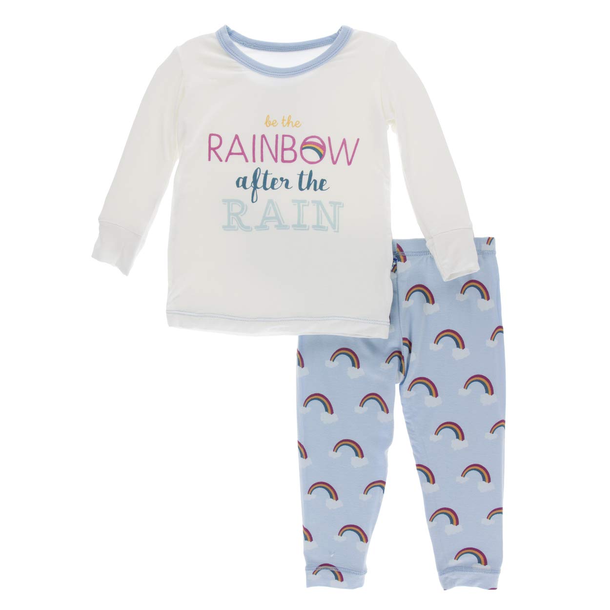 Kic Kee Pants Print Long Sleeve Pajama Set for Women - Soft Cotton Sleepwear with Comfortable Fit - Perfect for Nighttime Relaxation and Lounging at Home