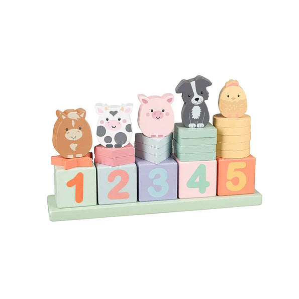Farm Animal Counting Game for Kids - Educational Math Learning Toy for Preschool & Kindergarten - Perfect for Classroom & Homeschool Activities