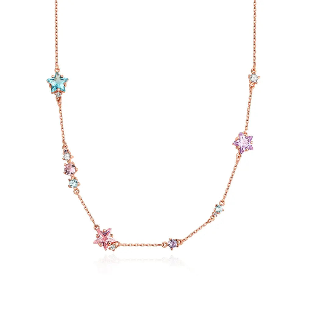 Elegant Confetti Sprinkles Choker Necklace - Trendy Party Jewelry for Women, Girls - Perfect for Birthday Celebrations, Festivals & Special Occasions