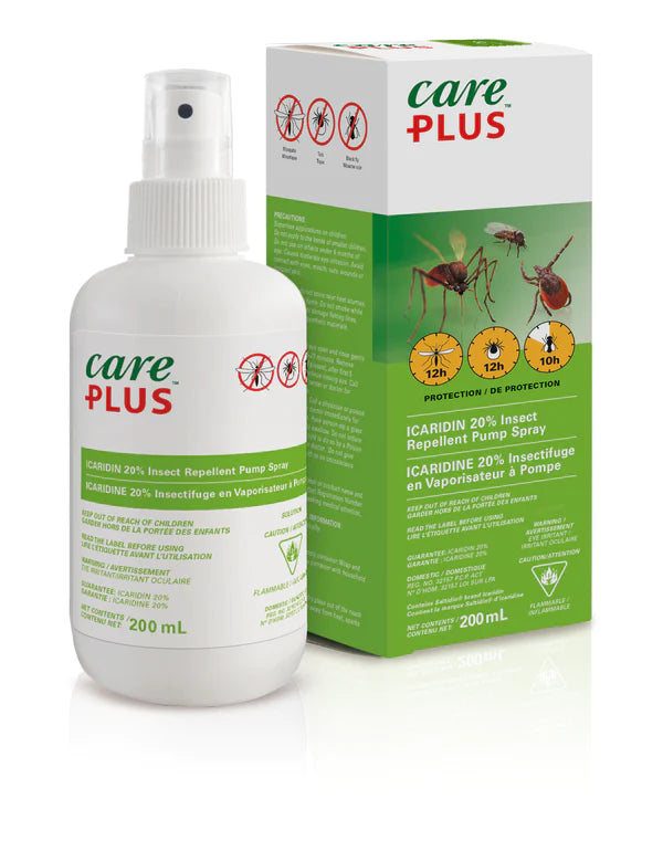 Care Plus Icaridin 20% Insect Repellent Spray - DEET-Free Mosquito & Tick Protection - Ideal for Camping, Hiking & Outdoor Activities