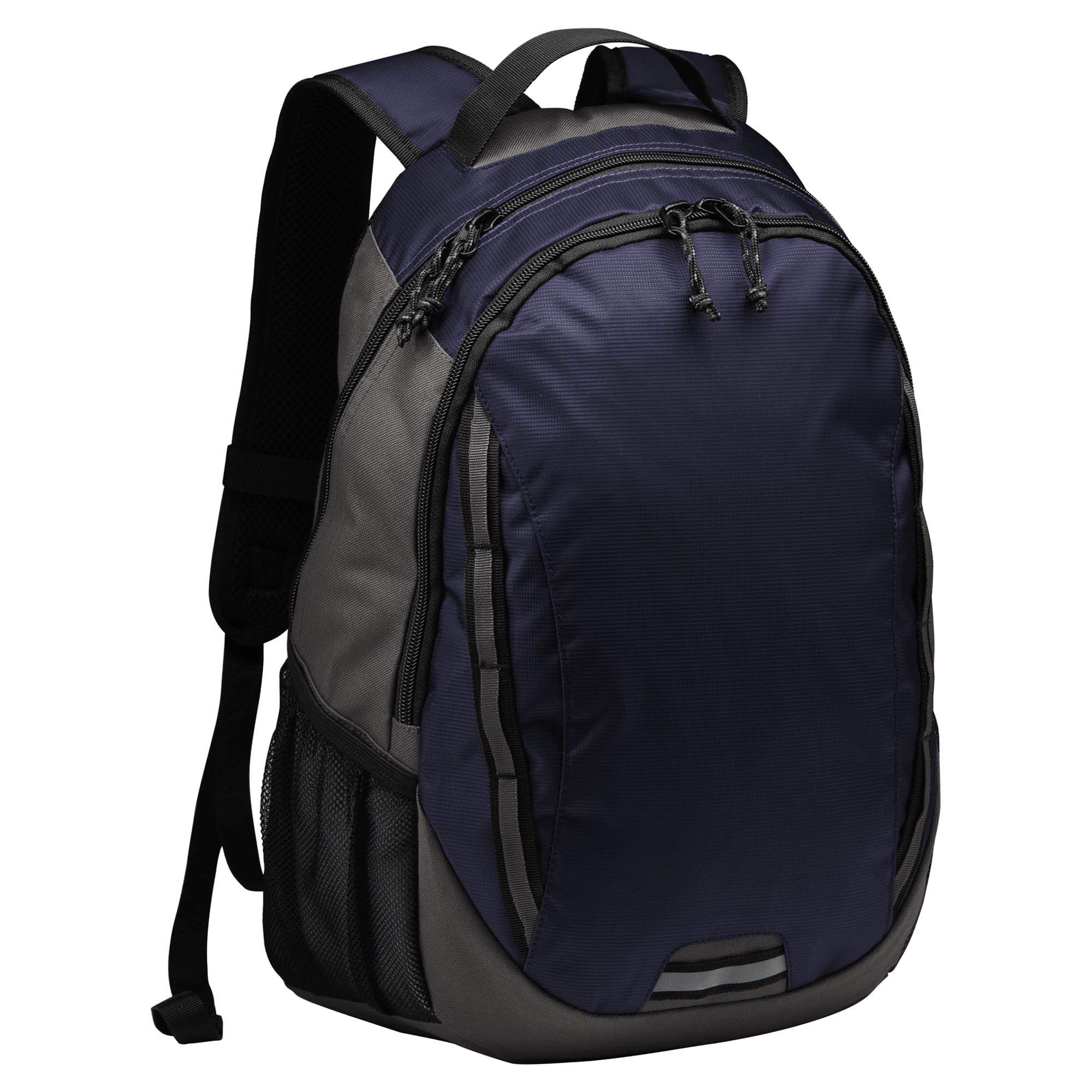 Port Authority Ridge Backpack BG208 - Durable Laptop Backpack for Work & Travel, Deep Navy/Dark Charcoal, One Size Fits All - Perfect for Office, School, College & Outdoor Adventures