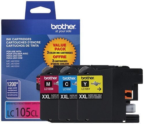 2 Pack Brother LC1053PKS Ink Cartridges - High Yield Replacement for Brother Printers - Perfect for Home Office, School Projects & Small Business Printing Needs