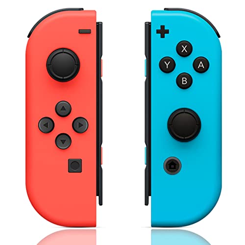 ZHCWM Wireless Joy Con Controller for Nintendo Switch, Switch Lite & OLED - Ergonomic Replacement Gamepad with Motion Control & HD Rumble - Perfect for Multiplayer Gaming & Handheld Mode