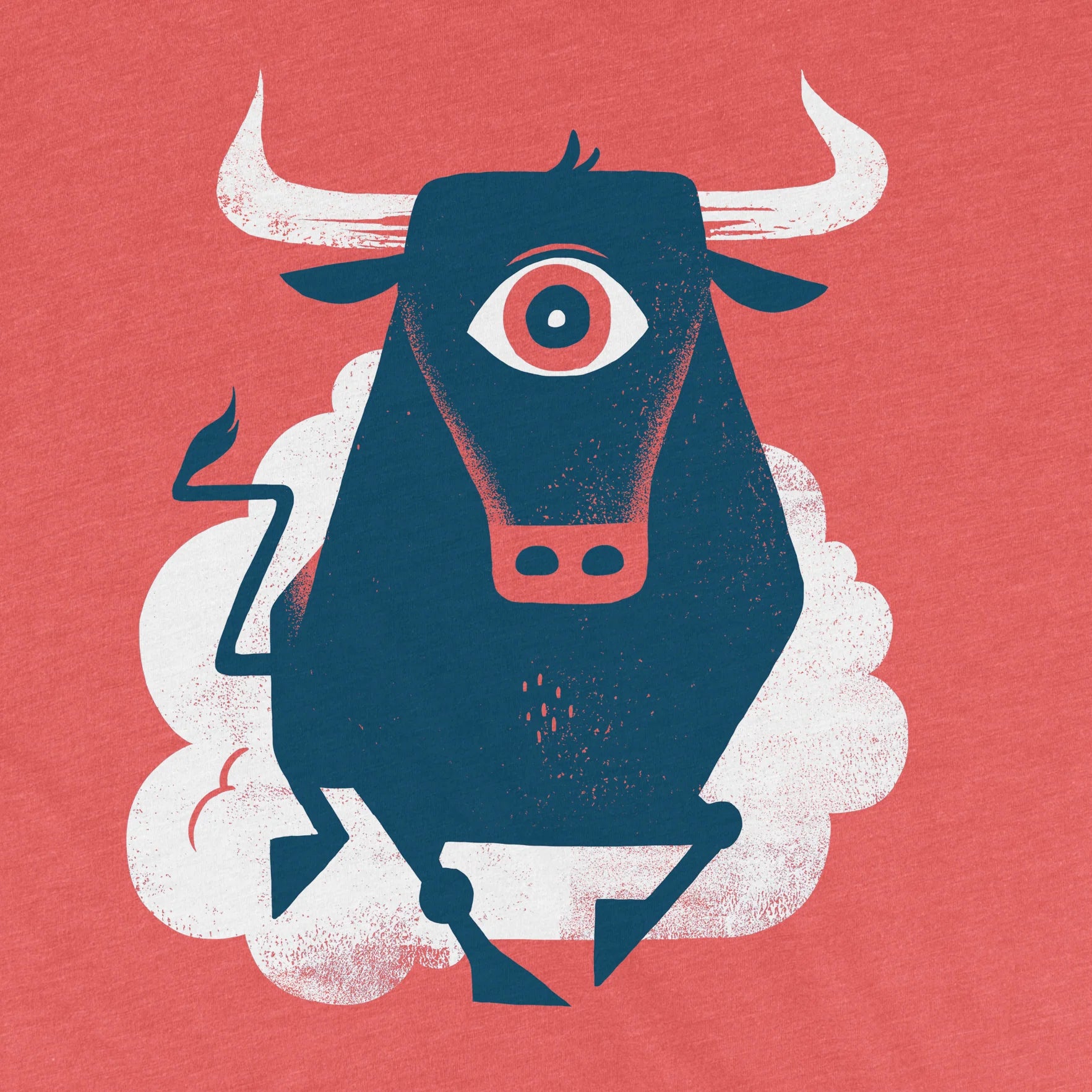 Factory 43 Bullseye Slim Fit T-Shirt for Men - Red Cotton Tee | Casual Wear & Street Style Outfits
