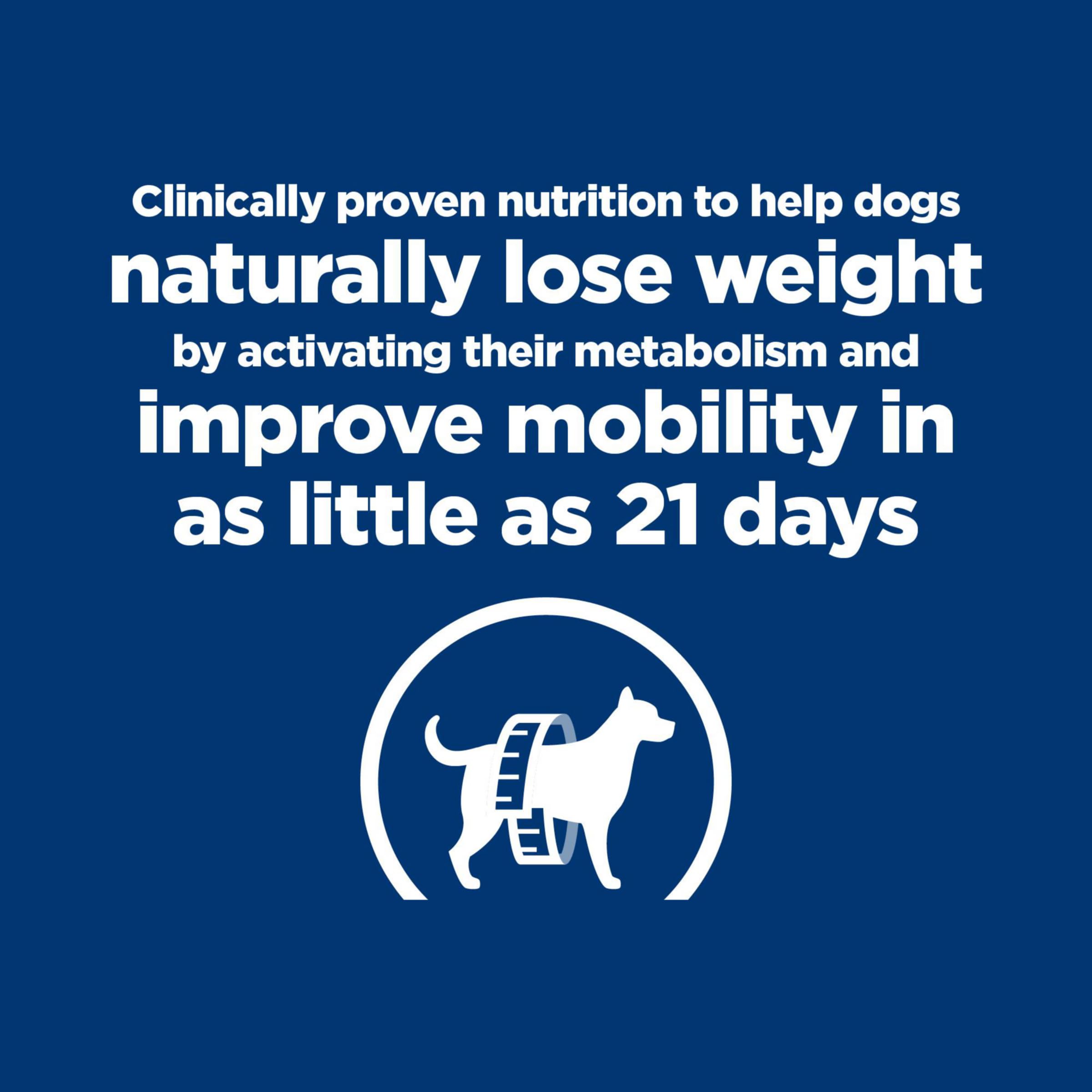Hill's Prescription Diet Metabolic + Mobility Dry Dog Food - Weight & Joint Care, Chicken Flavor Vet-Recommended Formula (24 lb Bag) | Supports Healthy Weight & Joint Function for Senior & Overweight Dogs