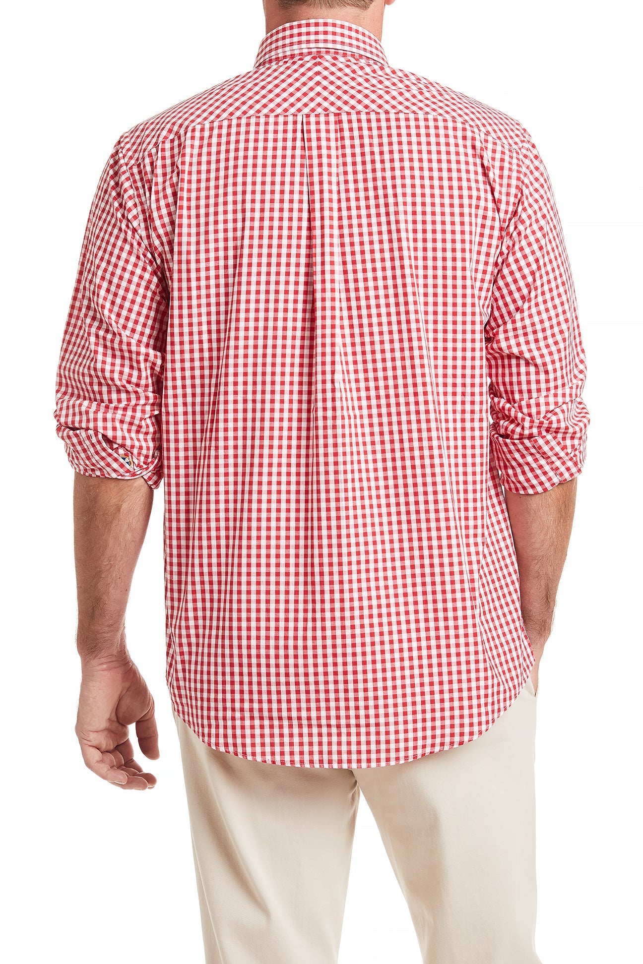 Chase Shirt Wide Gingham Red - Stylish Casual Button Down Shirt for Men | Perfect for Office, Date Night & Summer Outings