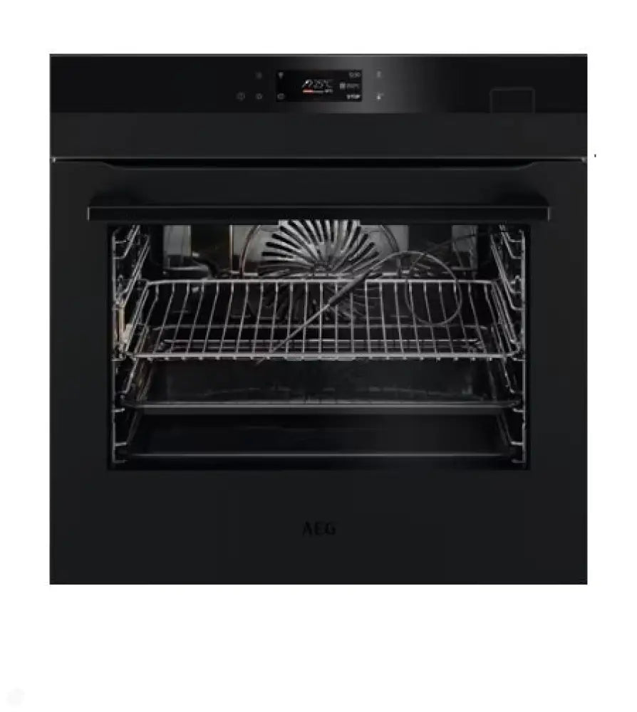 AEG BSK77438PT 60cm SteamCrisp Pyroluxe Multifunction Oven - Matte Black | Professional Built-In Oven with Steam Cooking & Pyrolytic Cleaning | Perfect for Baking, Roasting & Healthy Cooking in Modern Kitchens