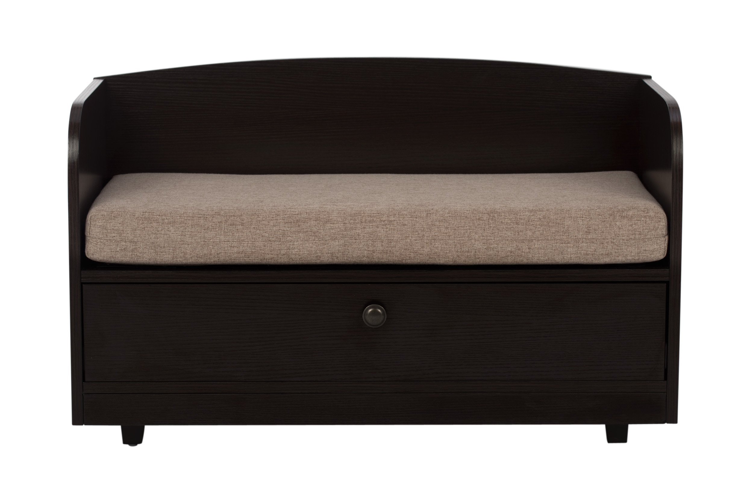 Premium Paws & Purrs Pet Bed with Storage Drawer - Soft Washable Dog & Cat Bed in Espresso/Sand - Perfect for Living Room, Bedroom & Pet-Friendly Spaces