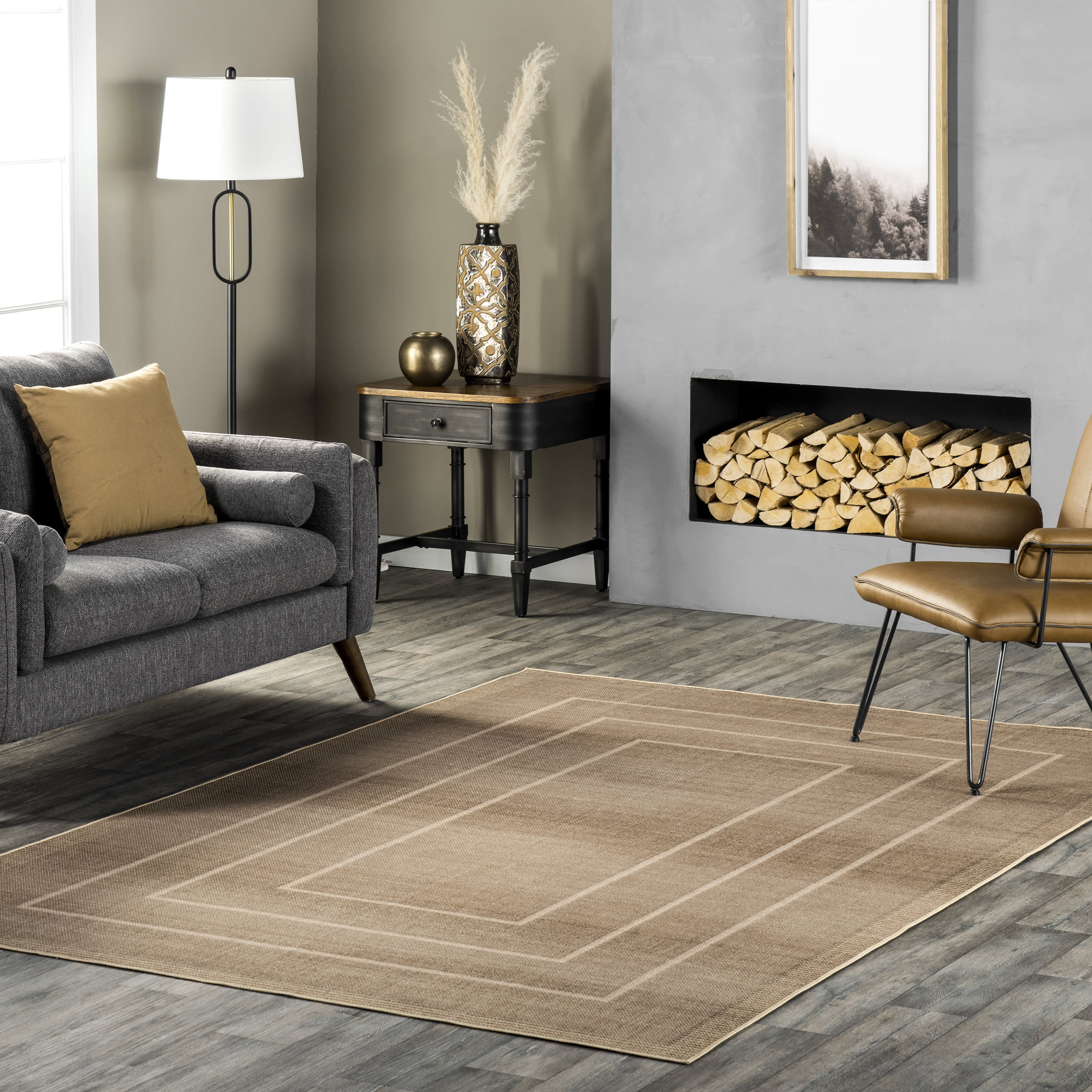 Ann Easy Jute Washable Bordered Rug - Natural Fiber Floor Mat for Living Room, Bedroom & Home Decor | Eco-Friendly & Durable