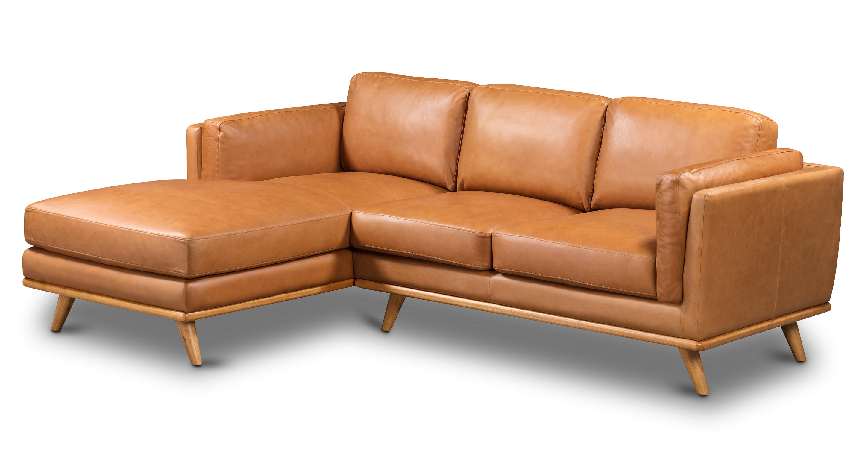 Cadiz Left Facing Sectional Sofa - Modern L-Shaped Couch with Reversible Chaise for Living Room, Family Room & Home Theater - Comfortable Fabric Upholstery for Relaxing and Entertaining