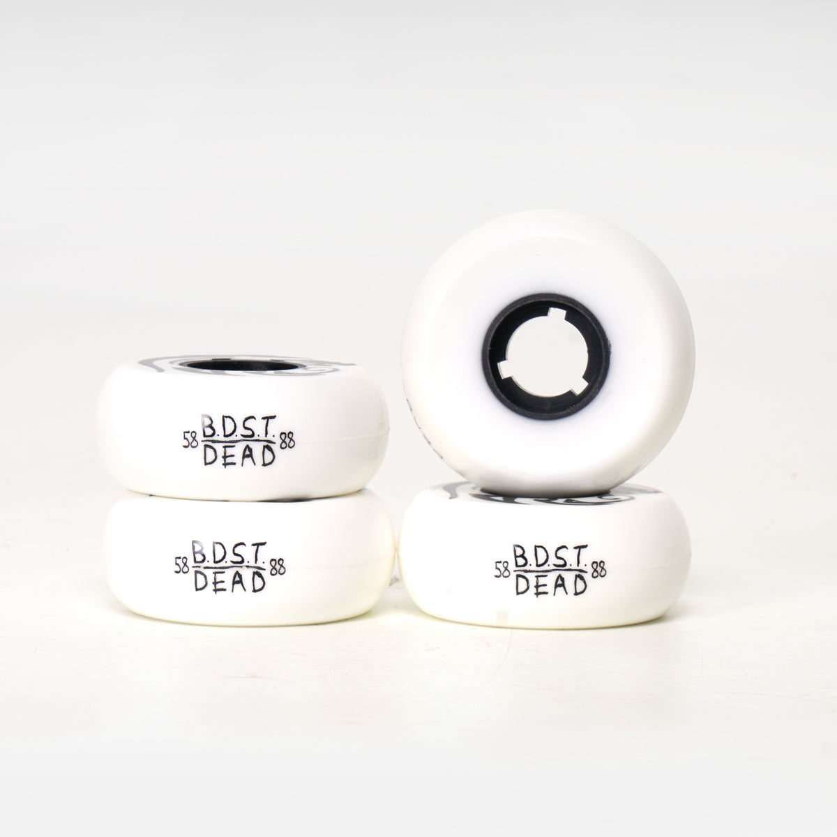 Dead X BDST 58mm 88a Skateboard Wheels - Black Dragon Skate Team - High Performance Wheels for Street Skating and Tricks