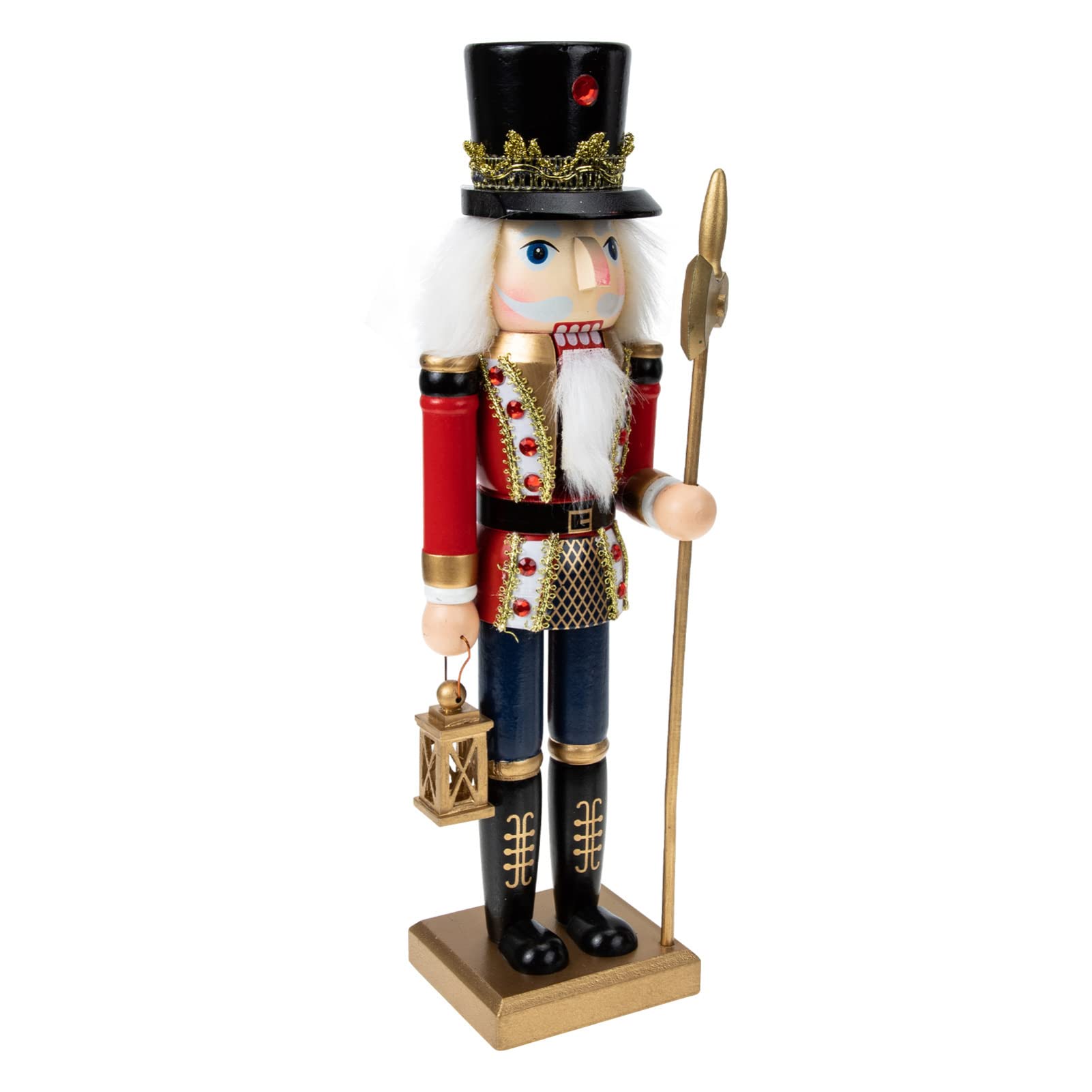 ABOOFAN Wooden Nutcracker Ornament - Handcrafted Home Decor for Christmas, Holiday Party & Desktop Decoration - Adorable Cartoon Wooden Crafts for Festive Interior Design