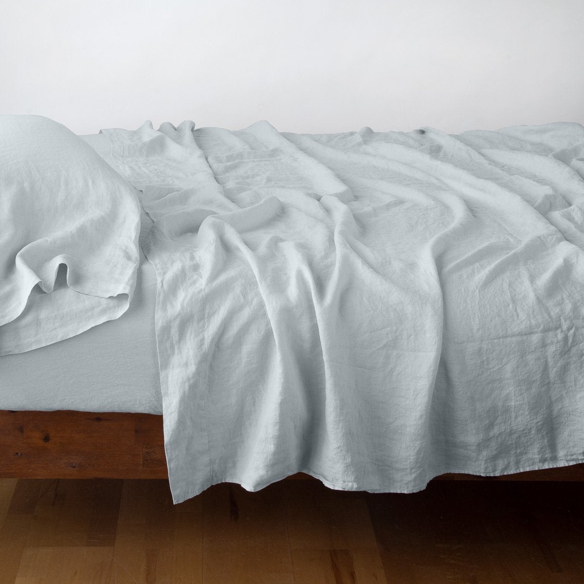 Premium 100% Linen Fitted Sheet - Queen Size, Deep Pocket, Breathable & Soft Bed Sheet Set - Perfect for Summer, Guest Rooms & Eco-Friendly Home Decor