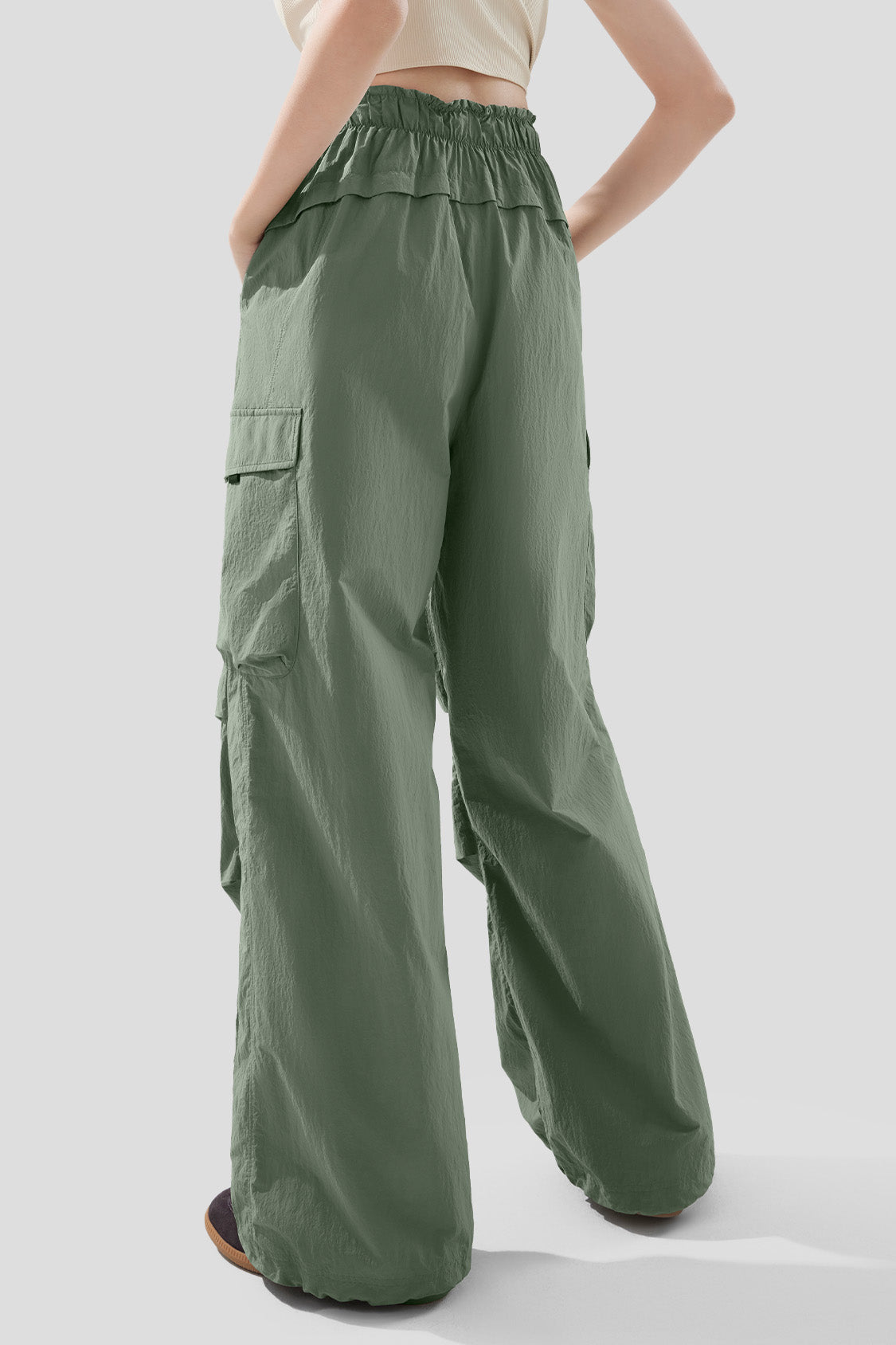 Women's Quick Dry Parachute Pants UPF 50+ Sun Protection - Lightweight Hiking Travel Yoga Outdoor Adventure Pants