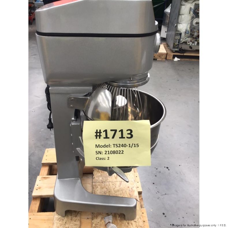 Tyrone TS240 40-Liter Heavy Duty Commercial Mixer - Professional Grade Stand Mixer for Baking, Dough & Food Prep - Perfect for Bakeries, Restaurants & Home Kitchens