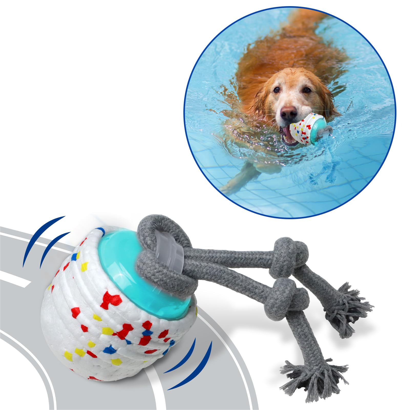 Interactive Automatic Dog Toys - Motion Activated & USB Rechargeable Indoor/Outdoor Pet Toys - Floating Water Balls & Moving Balls to Keep Dogs Entertained - Perfect for Playtime, Training & Anxiety Relief