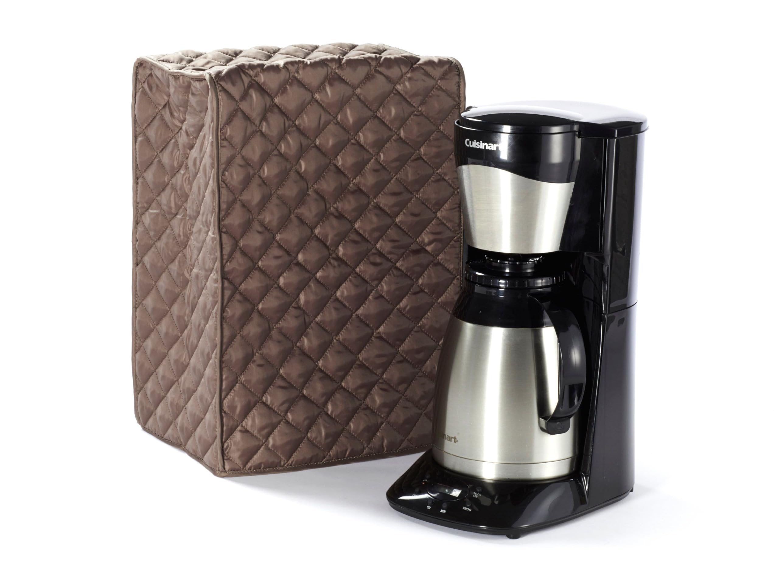Dustproof & Washable Coffee Maker Cover - Stain Resistant Appliance Protector for Keurig, Nespresso & Drip Machines | Bronze Kitchen Decor for Countertop Protection