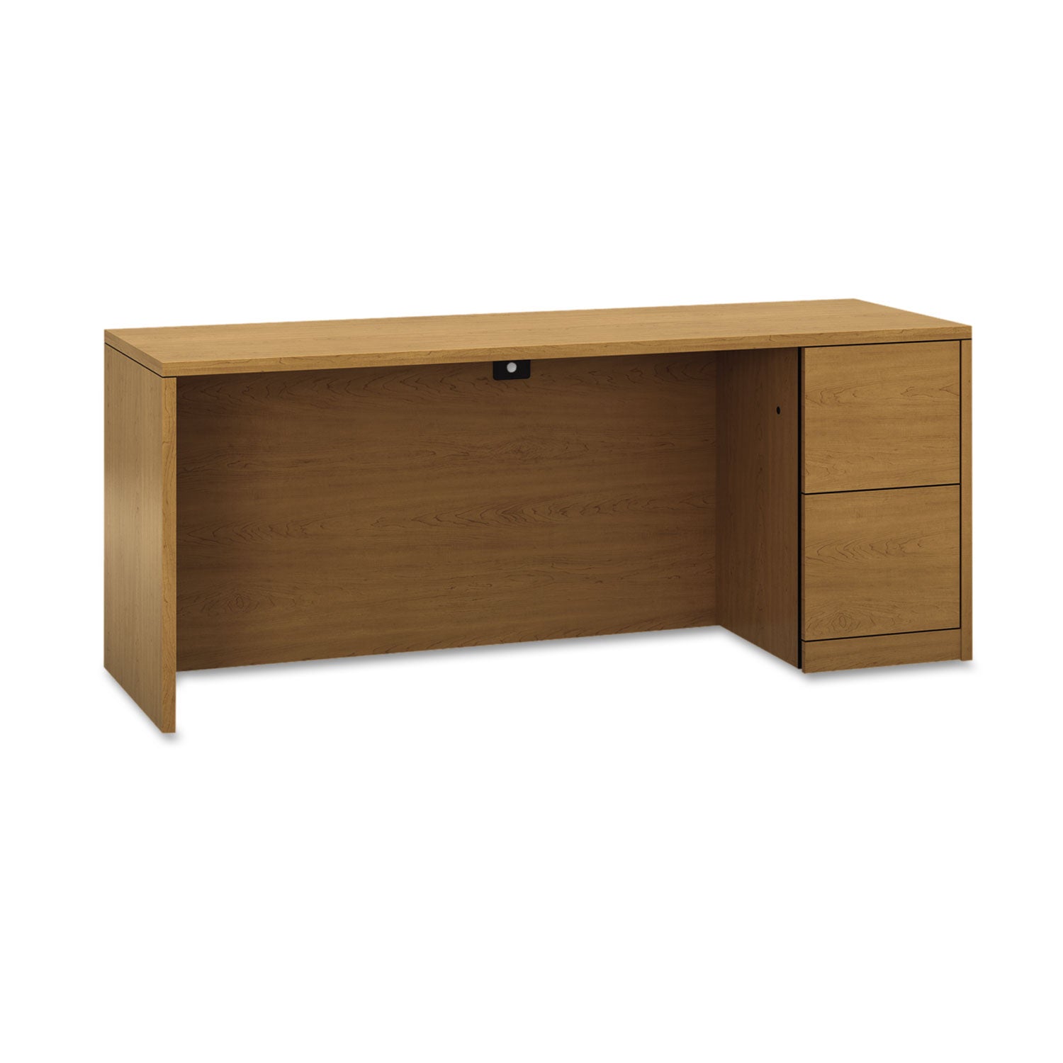 10500 Series Full Height Right Pedestal Credenza - 72W x 24D x 29.5H in Harvest Finish - Office Storage Cabinet for Files, Supplies & Equipment - Perfect for Home Office, Conference Rooms & Corporate Workspaces