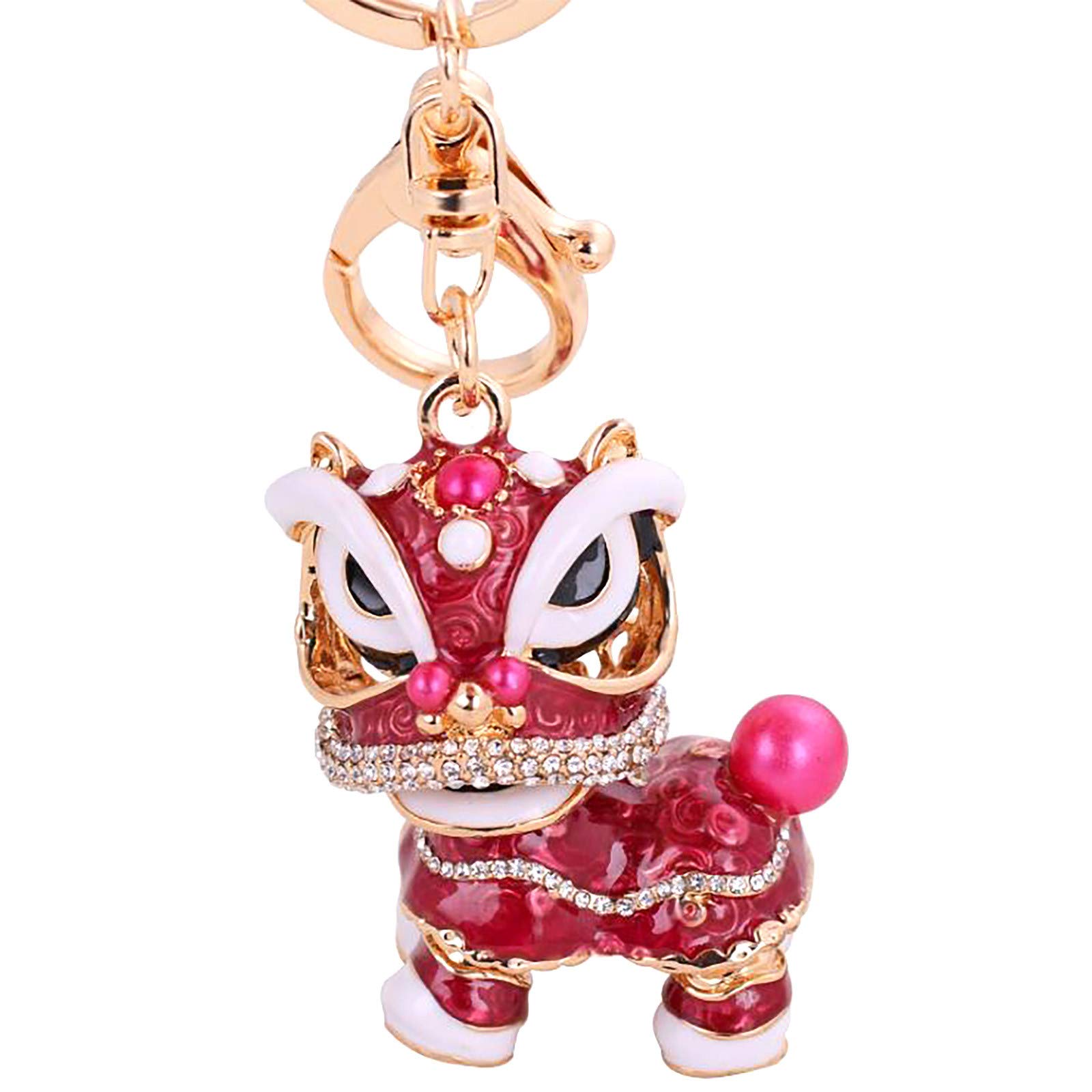 6#KF Creative Kirin Accessories Dance Alloy Keychain Retro Pendant - Perfect for Dance Enthusiasts & Gift Giving