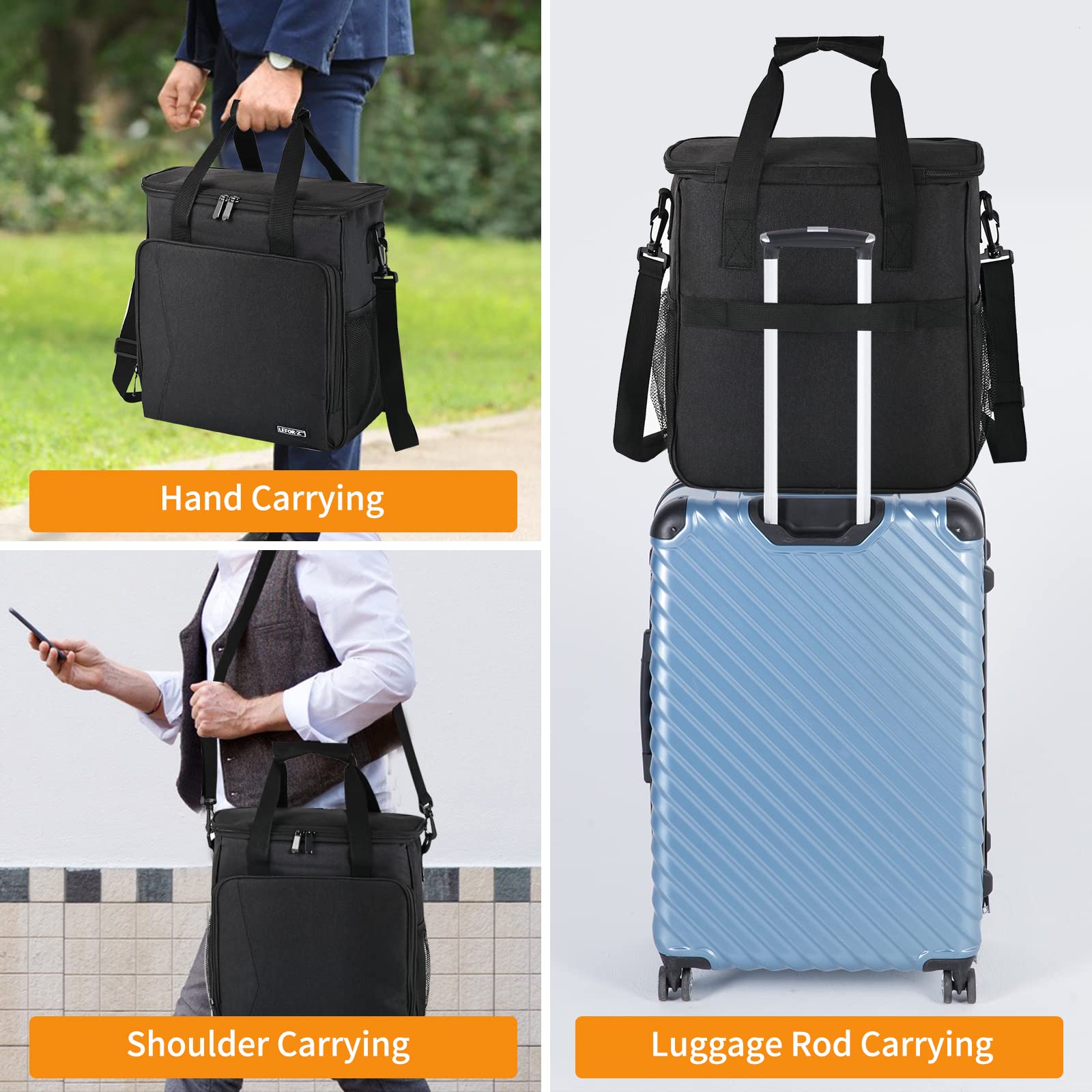 Portable Travel Coffee Maker Carrying Bag for Keurig K-Slim/K-Express/K-Iced & Ninja PB051/PB041ST - Compact Single Serve Coffee Machine Storage Case with Adjustable Shoulder Strap (Patented Design) - Perfect for Camping, Office & Road Trips