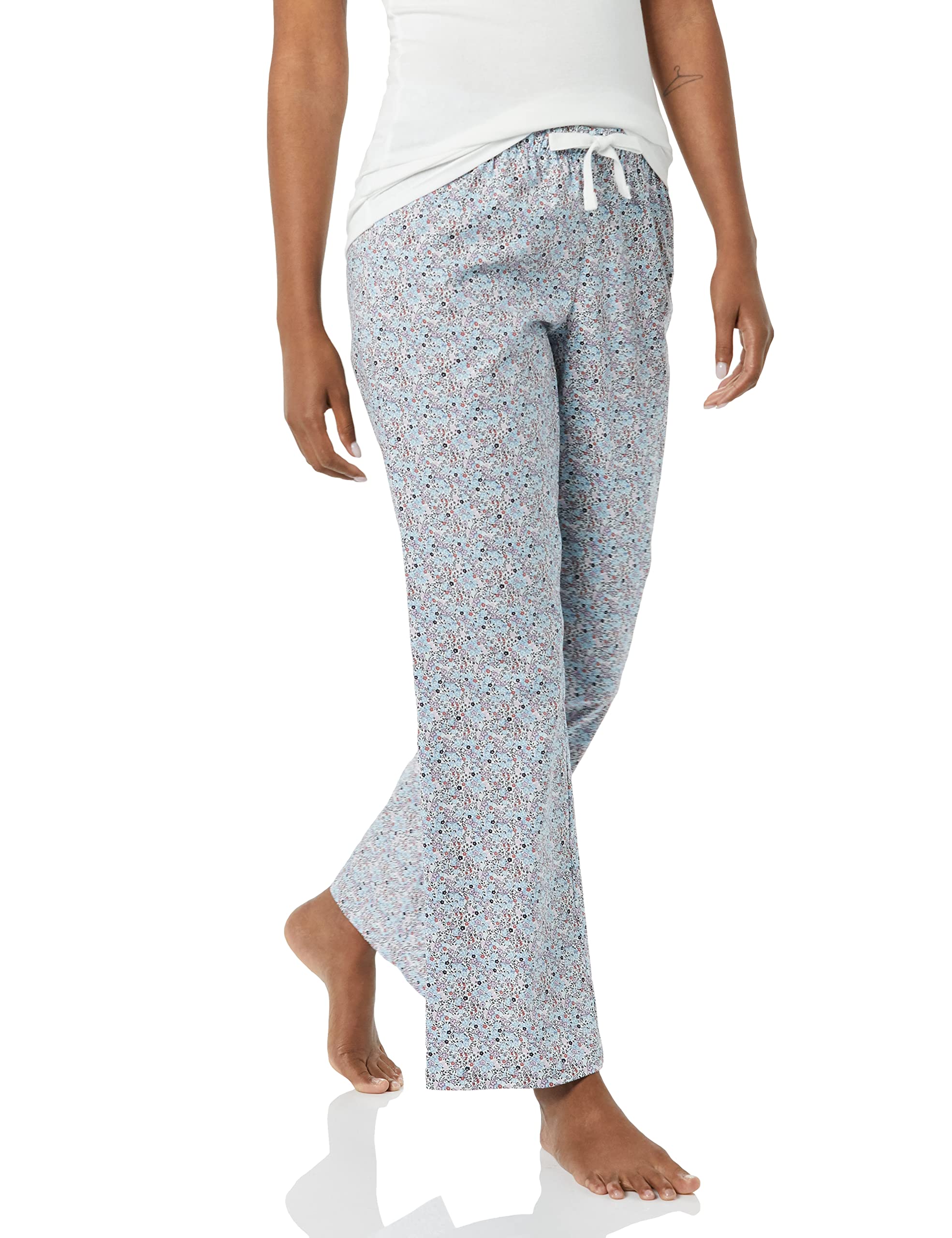Amazon Essentials Women's Poplin Sleep Pants - Soft & Breathable Lounge Pajama Bottoms for Comfortable Sleep & Relaxation at Home