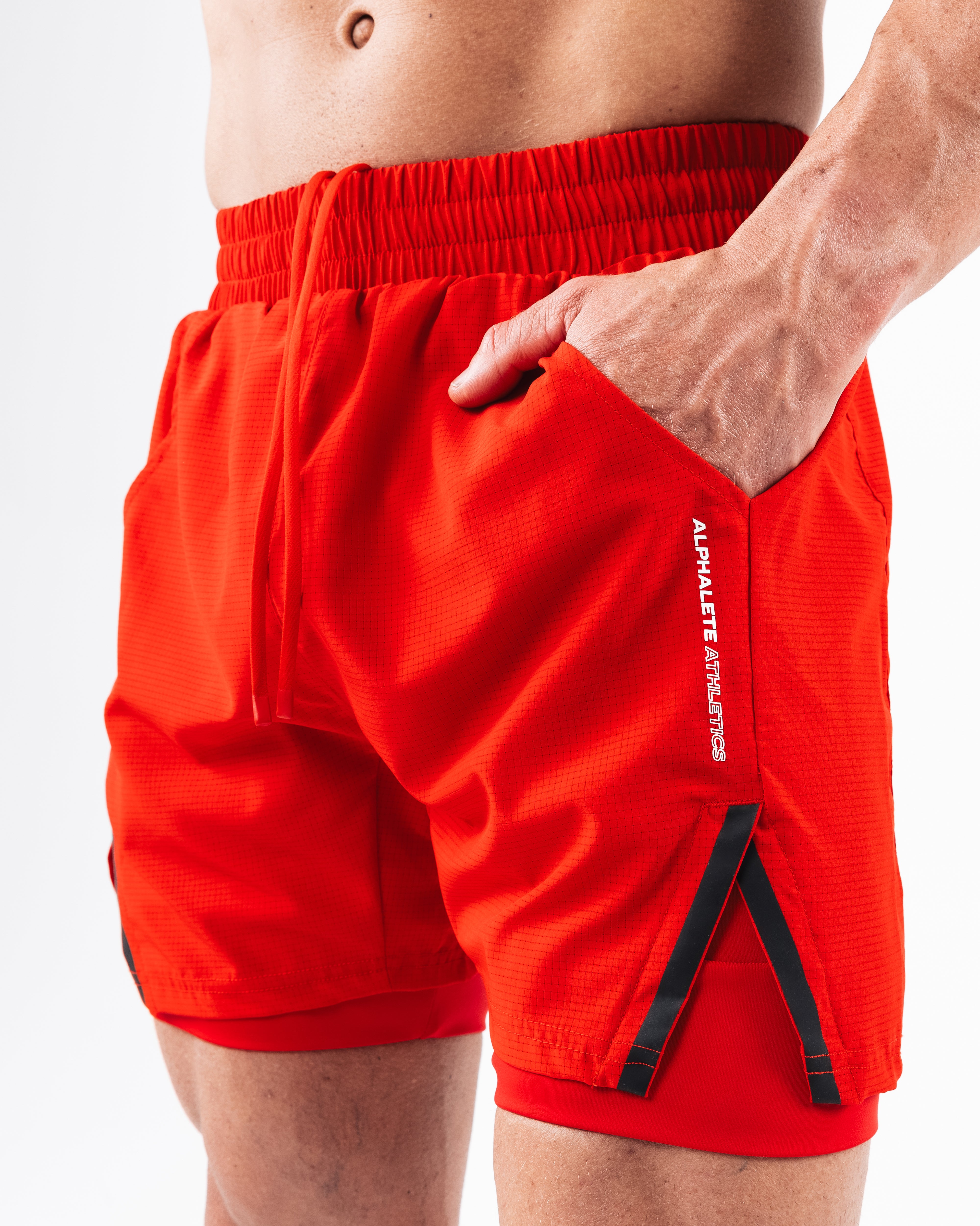 Infinity Short Formula Red - High-Performance Running Shorts for Men & Women - Perfect for Gym, Jogging, and Outdoor Sports