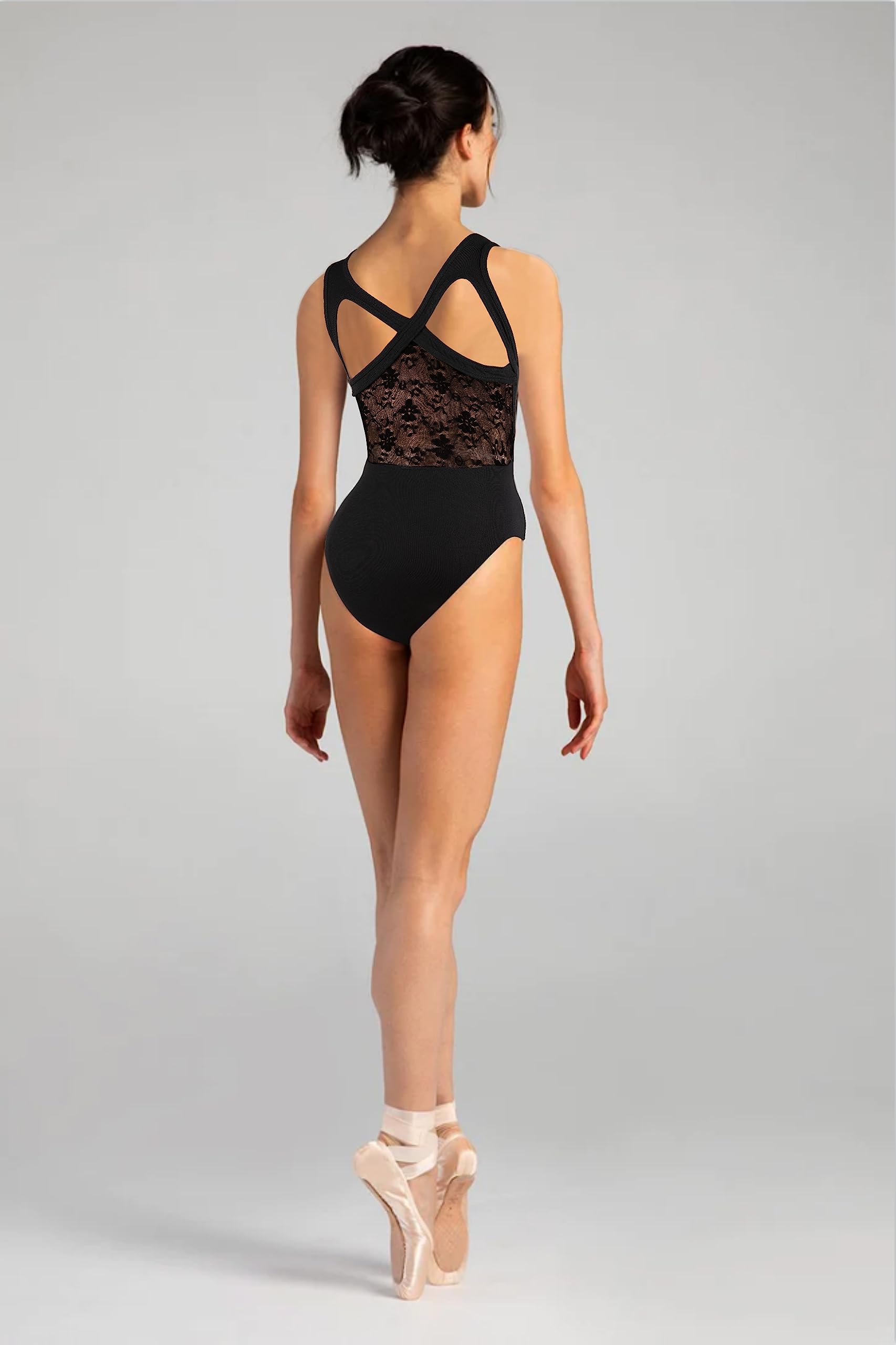 WYHDY Girls Lace Crisscross Back Ballet Leotard - Toddler Dance Tank Top for Ballet, Jazz & Gymnastics - Perfect for Dance Class, Recitals & Performance