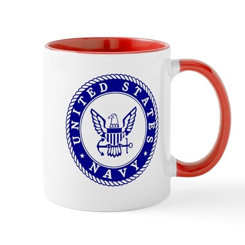 White/Red Inside - US Navy Mugs