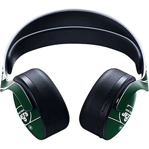 Officially Licensed NFL New York Jets Zone Block Gaming Skin Decal for PS5 Pulse 3D Wireless Headset - Custom Protective Cover for Gaming Sessions & Travel