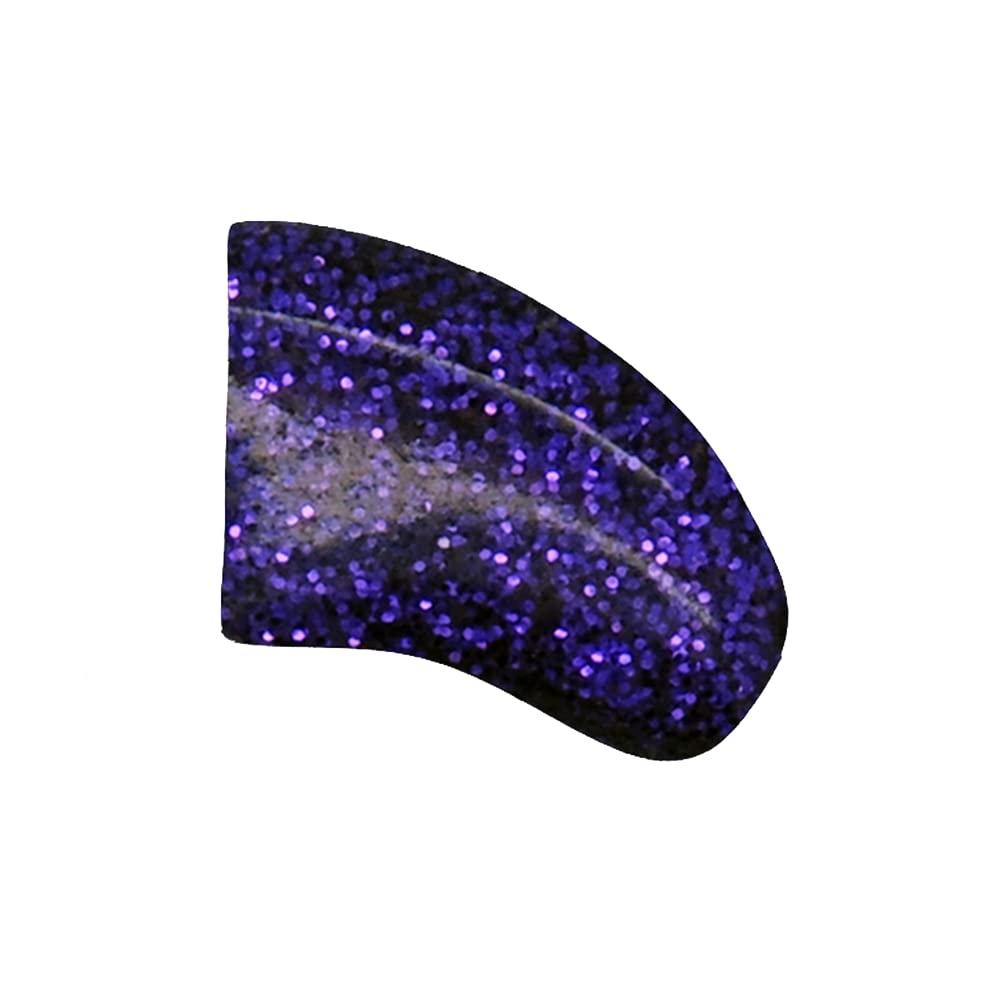 100 Pack Soft Nail Caps for Dog Claws - Violet Glitter Jumbo Size - Protect Floors & Furniture from Scratches - Perfect for Small to Large Dogs - Indoor & Outdoor Use