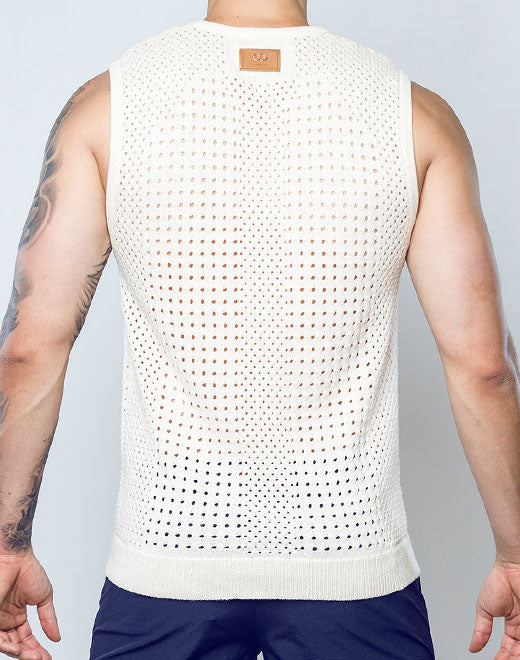 Riviera Singlet for Women - Soft Beige Sleeveless Top | Casual Wear, Layering, Summer Outfits