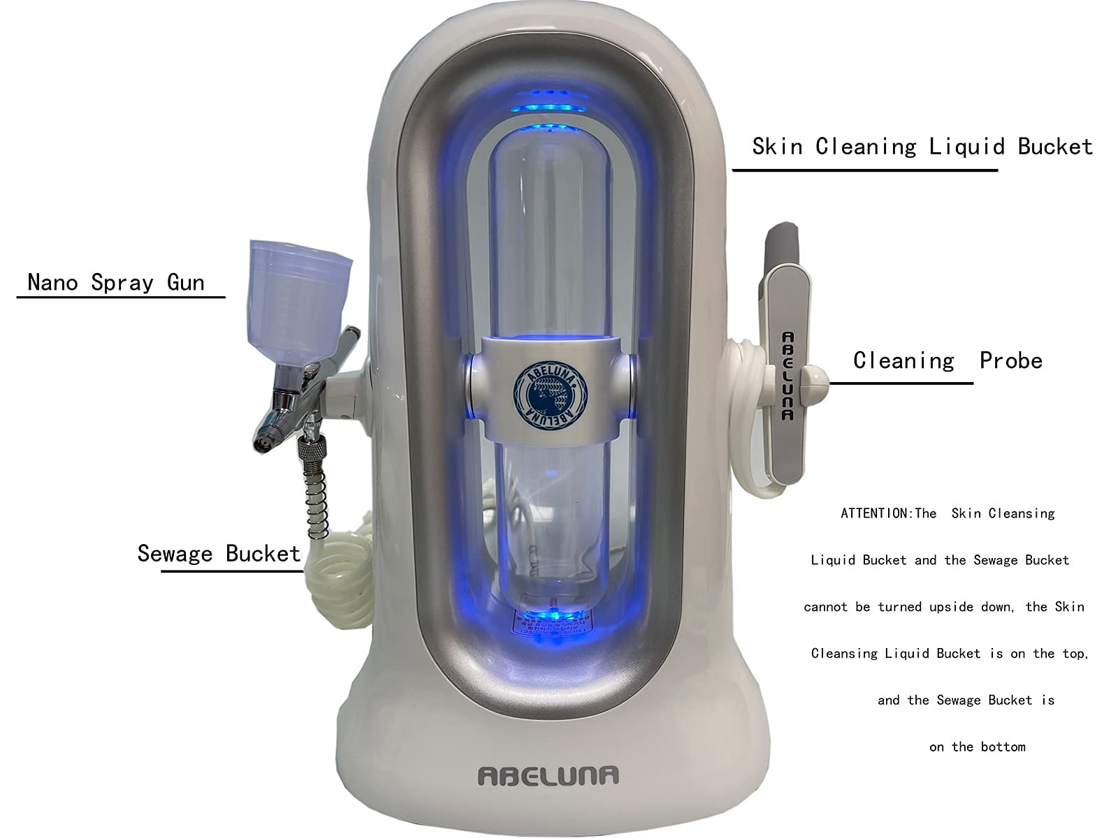 Multifunctional Water Oxygen Jet Beauty Machine - Hydrating Facial SPA Spray & Cleansing Device for Home Use | Perfect for At-Home Skincare Routine & Professional Facial Treatments