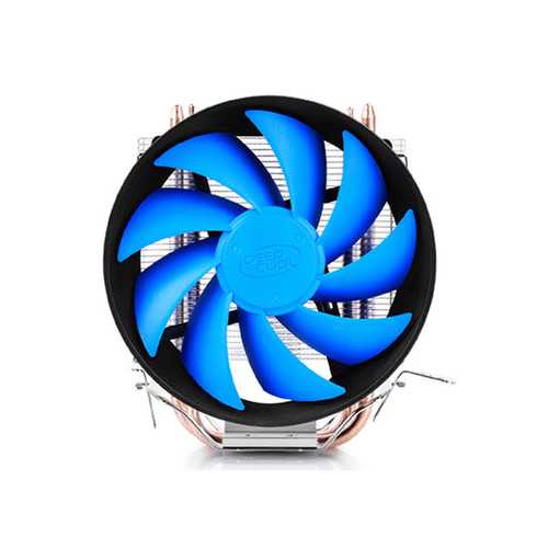 DeepCool 12cm Blue LED 4-Pin PWM CPU Cooling Fan - Compatible with Intel LGA 1155/1156/1150/775 & AMD AM4/AM3+/FM2 - Perfect for Gaming PC Builds & Computer Cooling Upgrades
