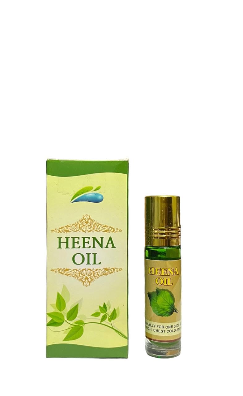 Nilgiris Pure & Natural Heena Oil 10ml - Migraine Relief Roll-On for Headache & Stress Relief - Perfect for Travel, Work & Home Use