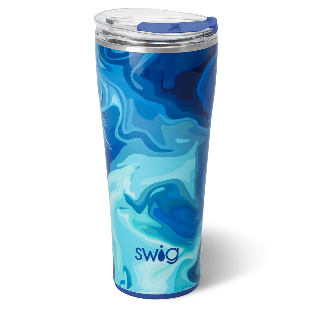 Premium 32oz Blue Lagoon Insulated Tumbler - Double Wall Vacuum Stainless Steel, Leakproof Lid, Perfect for Iced Coffee, Smoothies & Outdoor Adventures