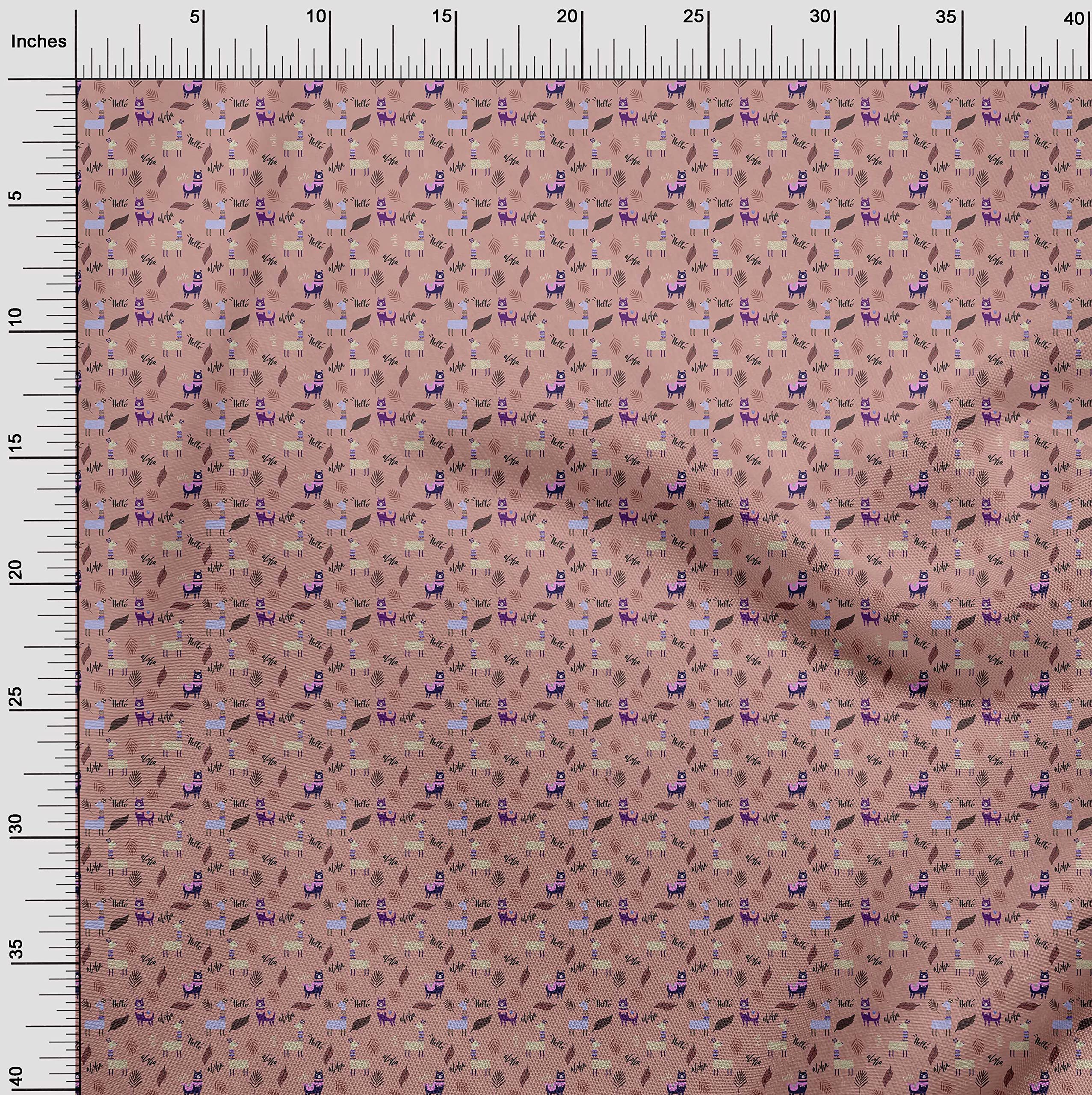 oneOone Viscose Jersey Dusty Pink Fabric - 60