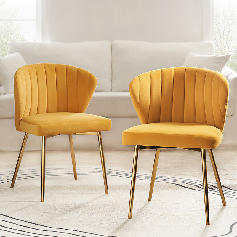 Luxury Aruna Velvet Upholstered Accent Chair - Soft Velvet Fabric, Comfortable Seating for Living Room, Bedroom, or Office - Elegant Home Decor & Stylish Furniture